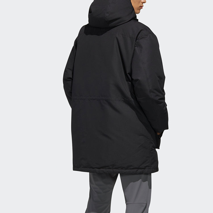 adidas Xplr Dwn Stay Warm Outdoor hooded down Jacket Black EH4987