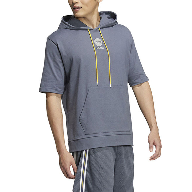 adidas Neo BB SS Hoodie 'Grey' HM2043