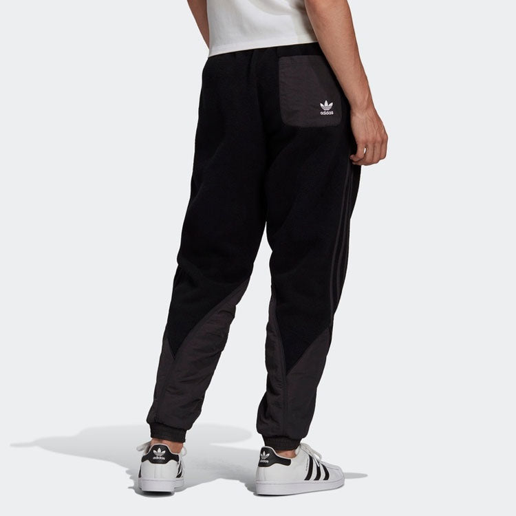 adidas originals Bg Trf Mix Tp Running Athletics polar fleece Bundle Feet Sports Pants Black GE6234