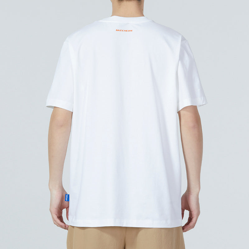 Skechers Graphic Tee 'White Orange' L223M019-0019