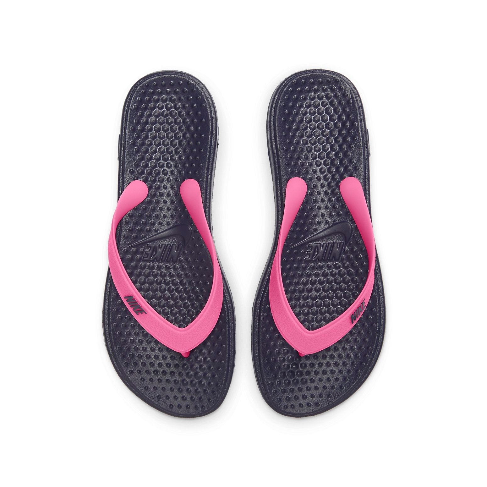 (GS) Nike Solay Casual Flip-Flops Kid 'Black Purple' 882827-402