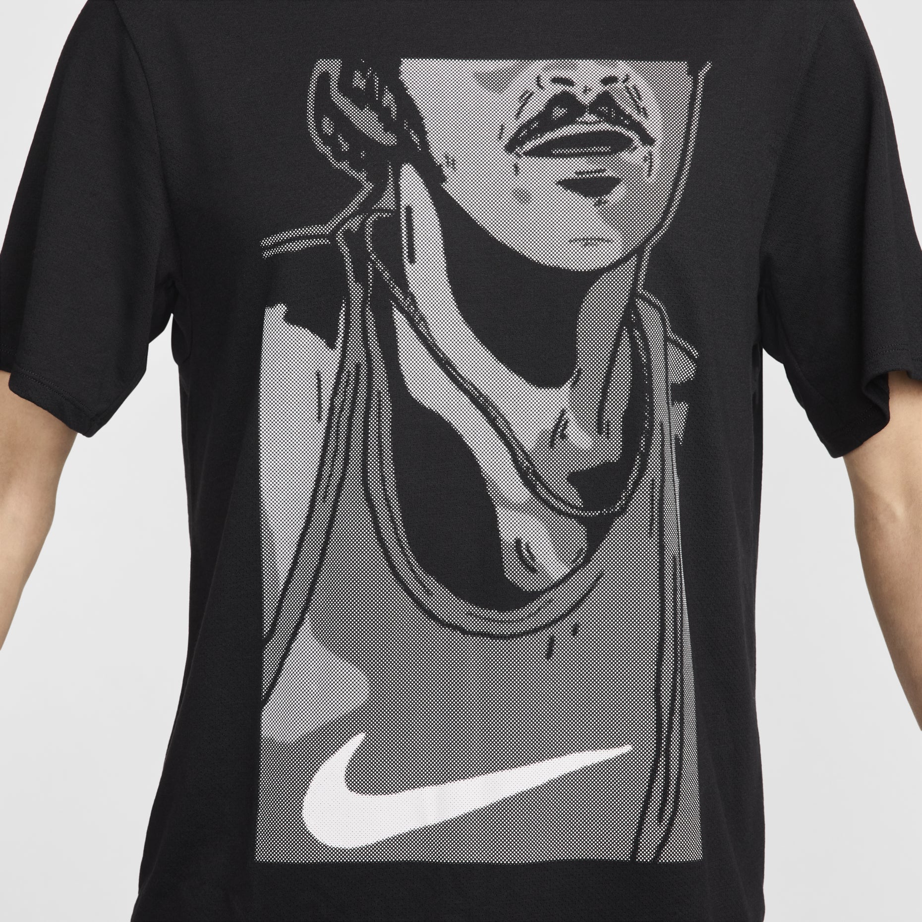 Nike Rise 365 Run Energy Running T-shirt Asia Sizing 'Black' FN3997-010