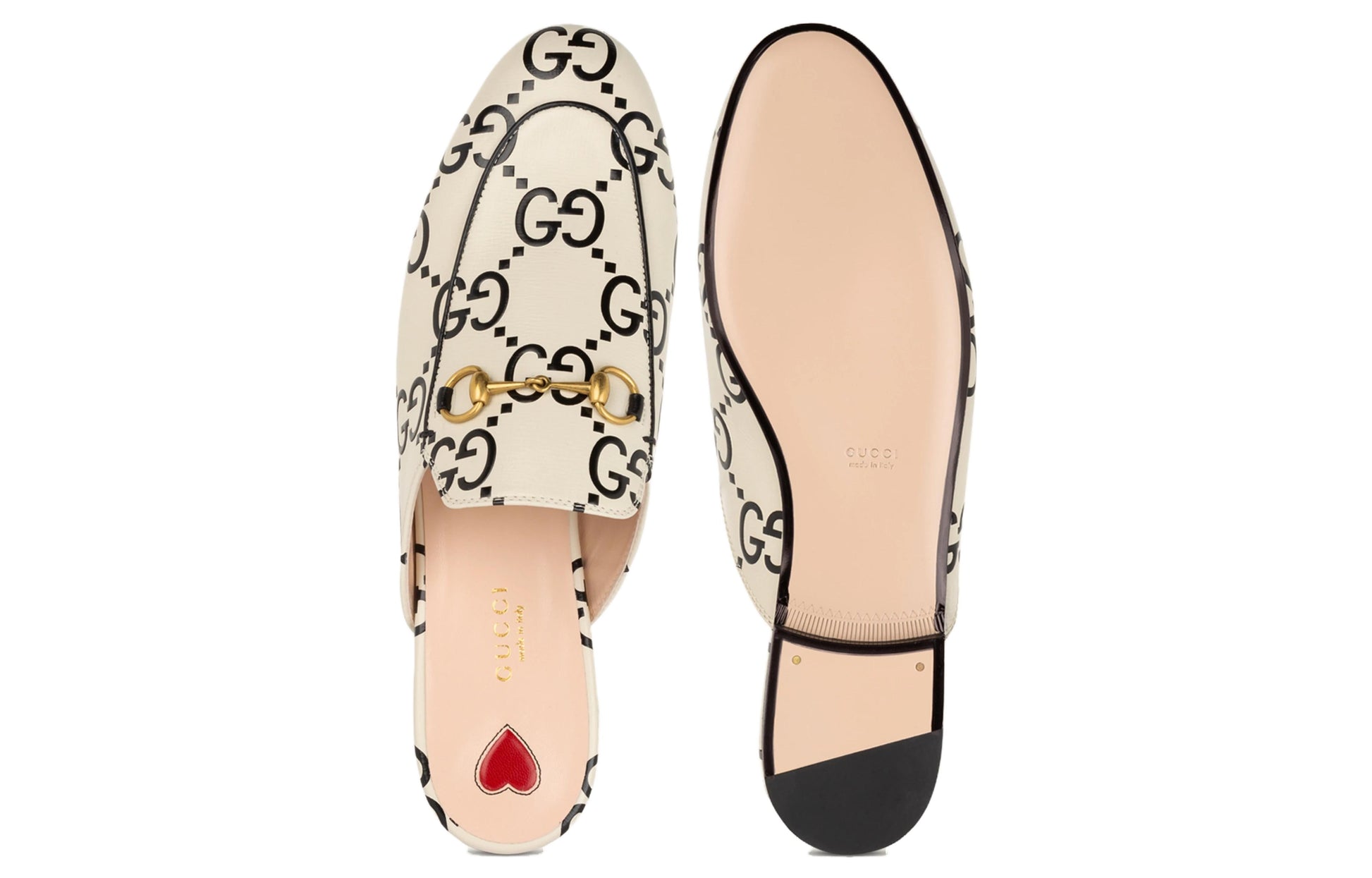 (WMNS) Gucci Princetown GG Debossed Leather Slipper 'Black Nerd' 557730-UGM30-9180