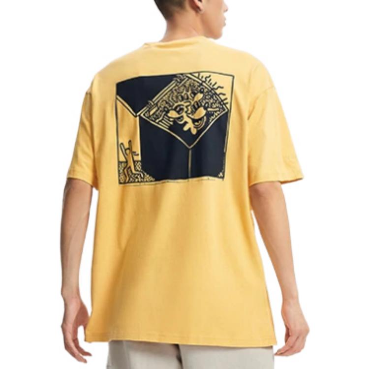 Li-Ning x Disney Mickey x Keith Haring Tee 'Yellow Black' AHSR503-4