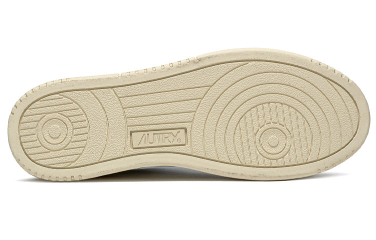 (WMNS) Autry Medalist Leather Suede Low 'White Beige Orange' AULW-LS45