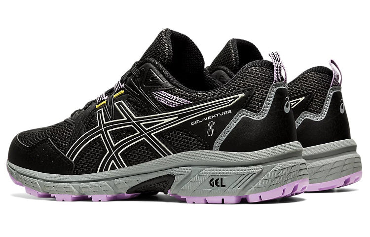 (WMNS) ASICS Gel-Venture 8 Wide 'Black Ivory' 1012A706-002