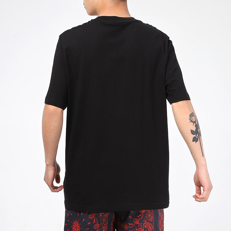 PUMA Offbeat Paisley Chest Logo T-shirt 'Black' 532653-01