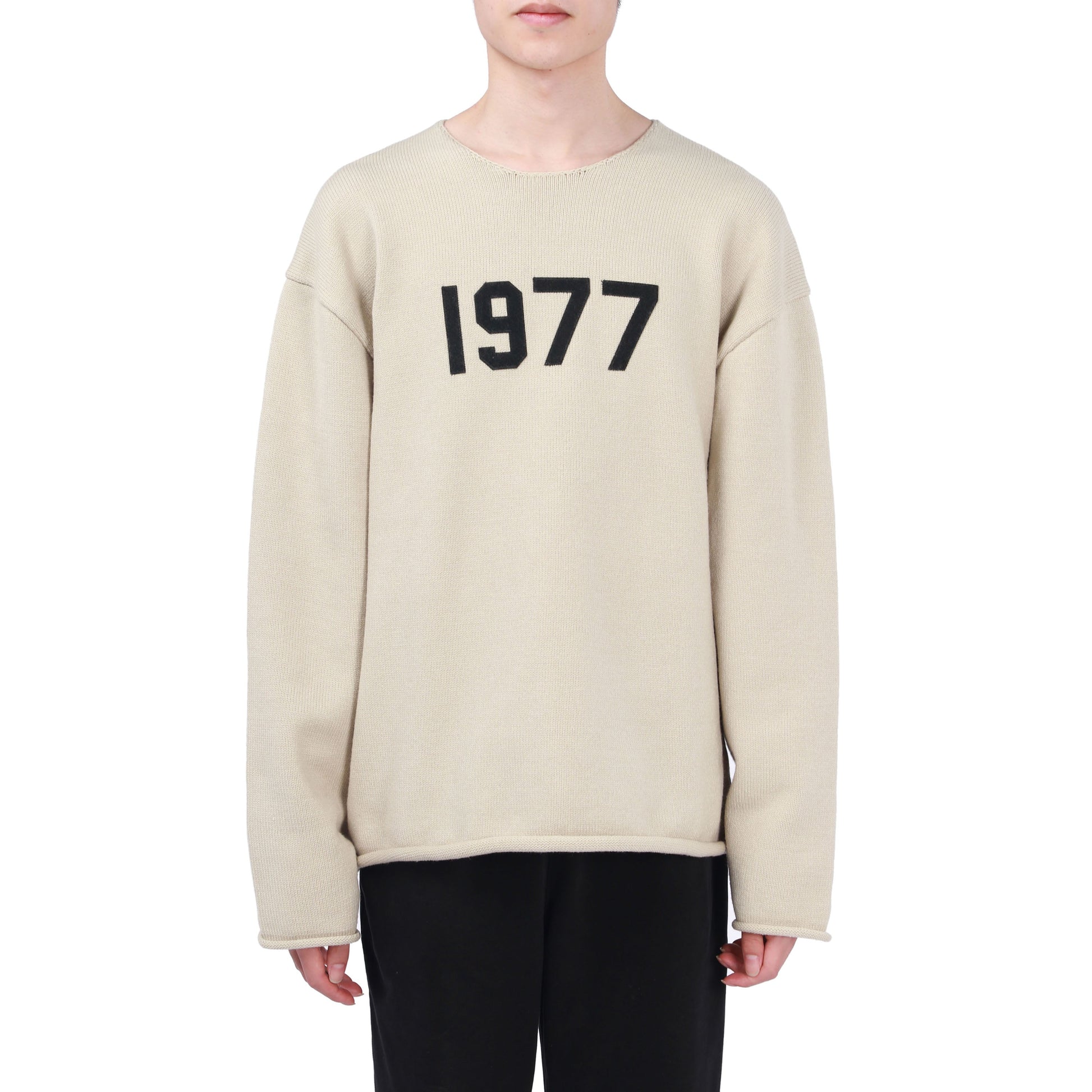 Fear of God Essentials SS22 1977 Raw Edge Sweater 'Wheat' FOG-SS22-121