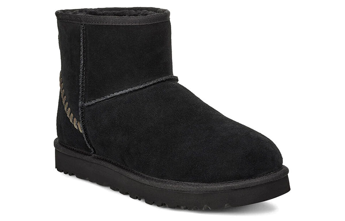 UGG Classic Mini Deco Suede 'Black' 1109952-BLK