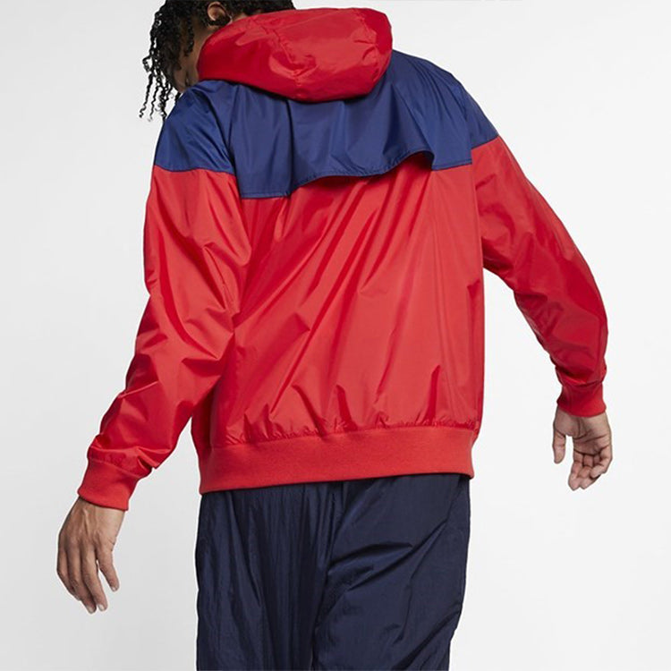 Nike Sportswear Windrunner Hooded Jacket Red Blue AR2192-657