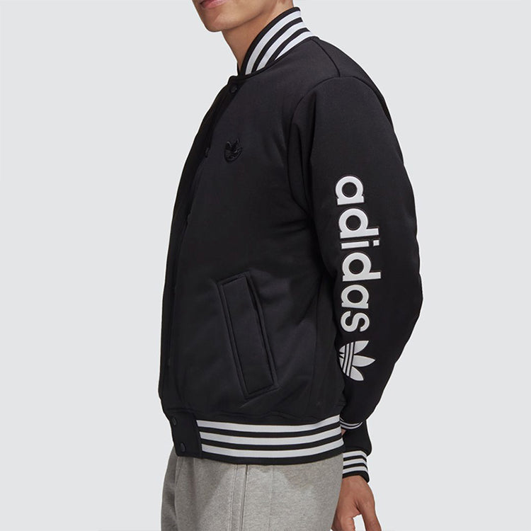 adidas originals Varsity Bomber Athleisure Casual Sports Jacket Black GE1340