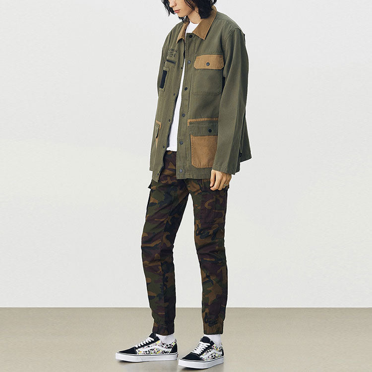 Vans Splicing Cargo COACH Jacket Military Green VN0A4RQ4Z5E