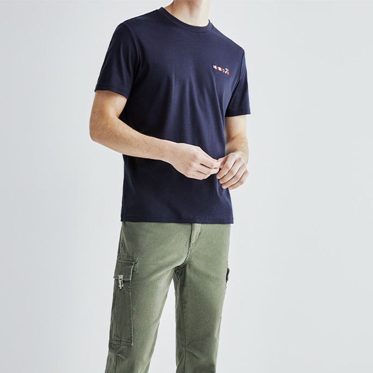 FILA Casual Cotton Minimalistic Sleeve Blue F11M021117F