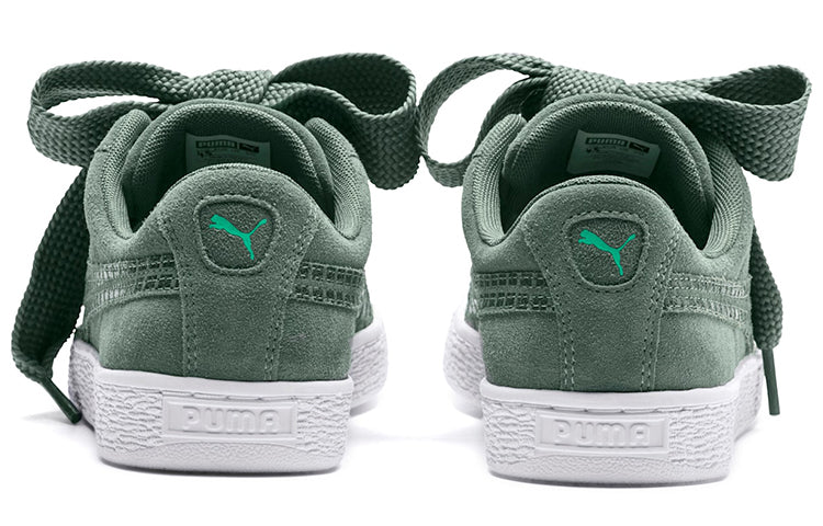 (WMNS) PUMA Suede Heart Street 2 Green 366780-02