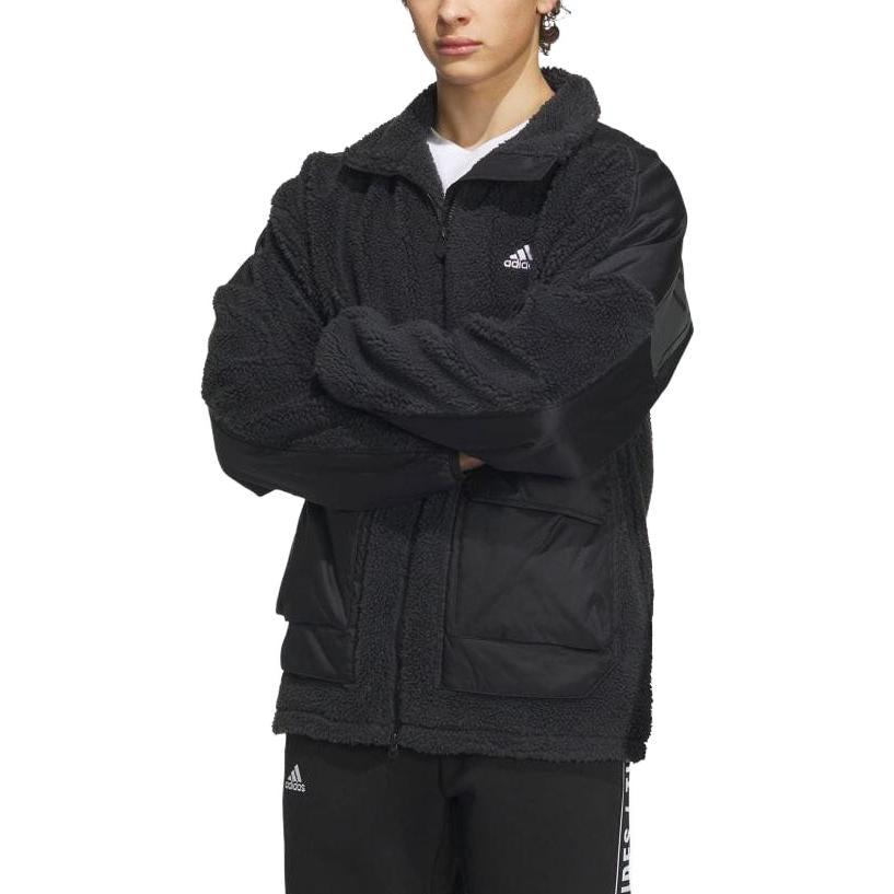 adidas Warding Oversized Boa Full-Zip Jacket (Gender Neutral) 'Black' IK7341