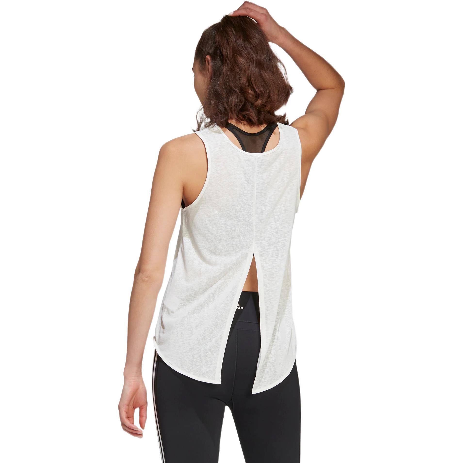 (WMNS) adidas Studio Reversible Slit Tank Top Asia Sizing 'White' HG6360