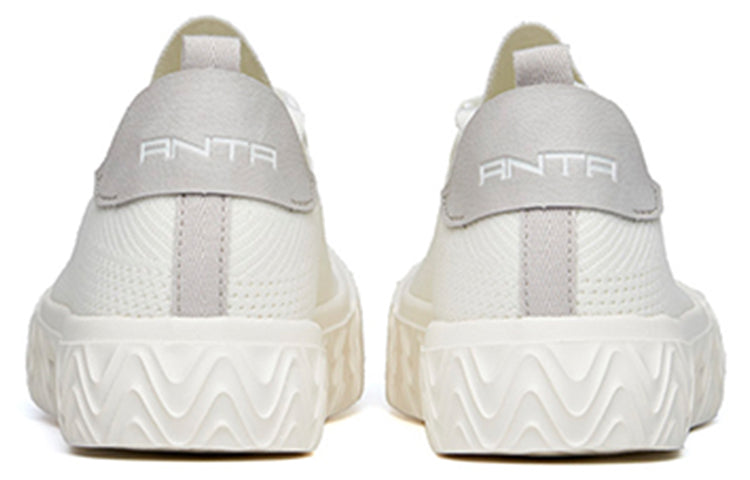 (WMNS) ANTA Life Series Sneakers  'Ivory White Grey' 122228062-1