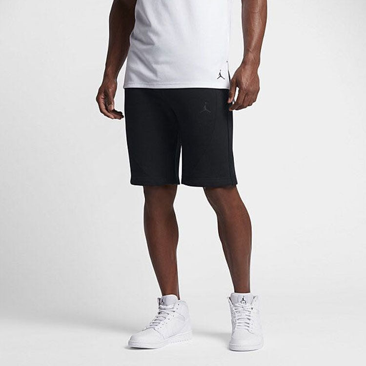 Air Jordan Basketball Sports Knit Shorts Black 884279-013