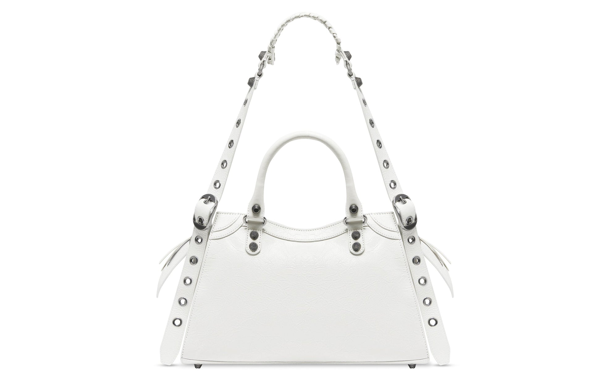 (WMNS) Balenciaga Neo Cagole City Small Handbag 'Optic White' 736046210B09104