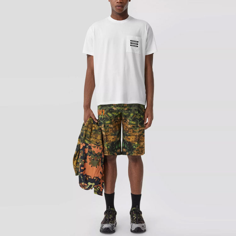 Burberry SS21 Statue Printing Cotton Male White 80439731