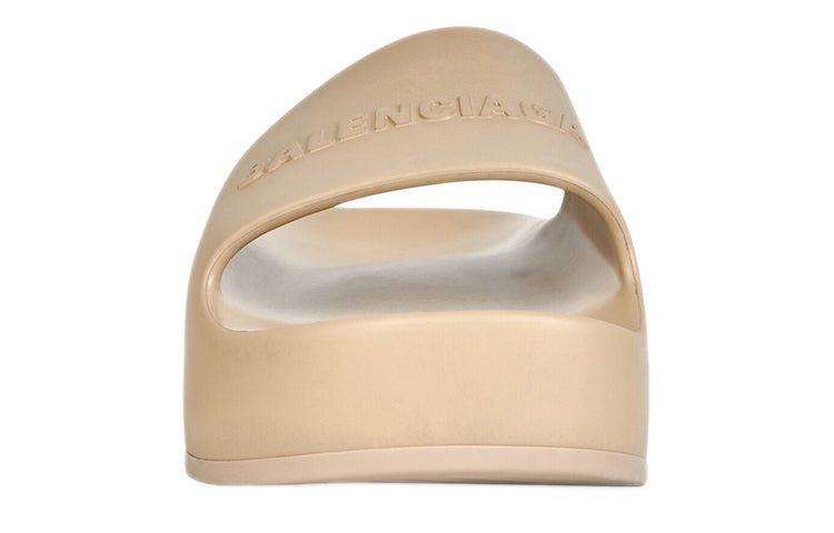 (WMNS) Balenciaga Chunky Slide Sandals 'Beige Rubber' 654315W1S899230