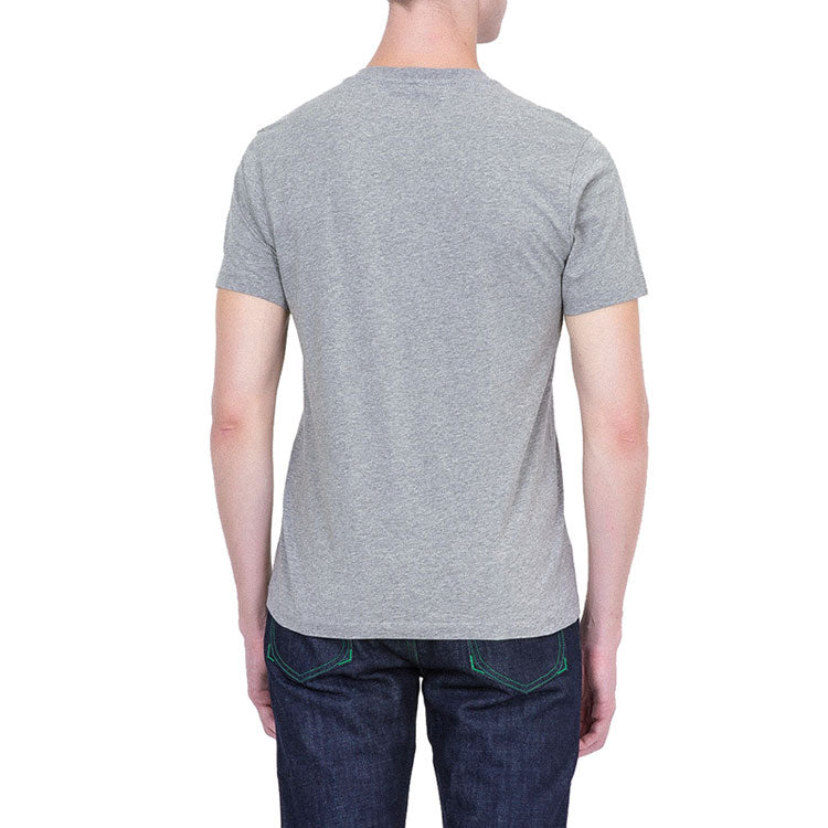 Men's KENZO SS21 Tiger Head Pattern Round Neck Short Sleeve Gray F865TS0504YA-95