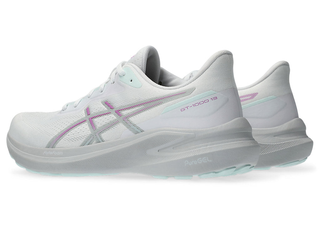 (WMNS) ASICS GT-1000 13 Sneakers 'White Lavender Glow' 1012B663-100