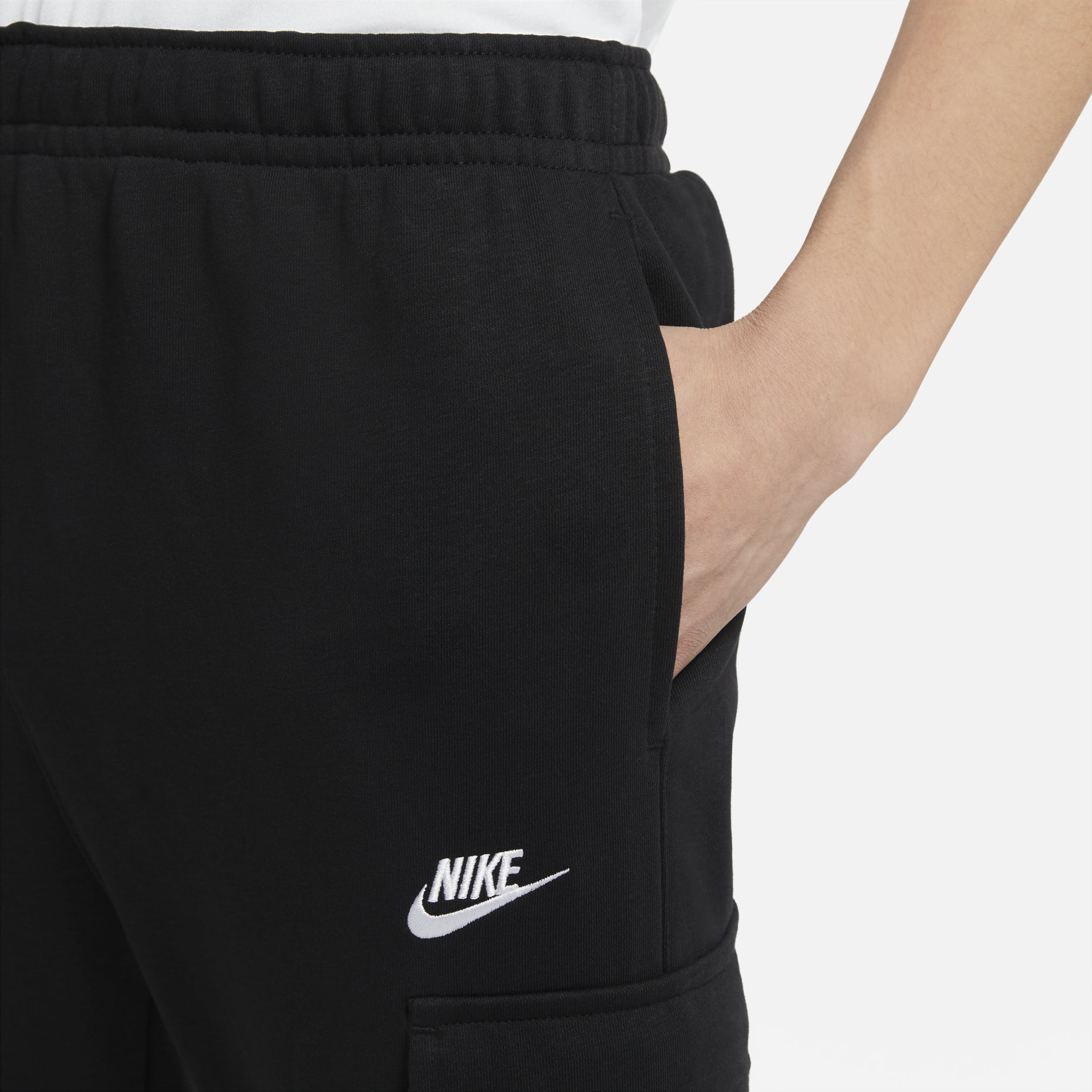 Nike MENS Sportswear Club French Terry Casual Overall Ankle Banded Pants Black CZ9955-010