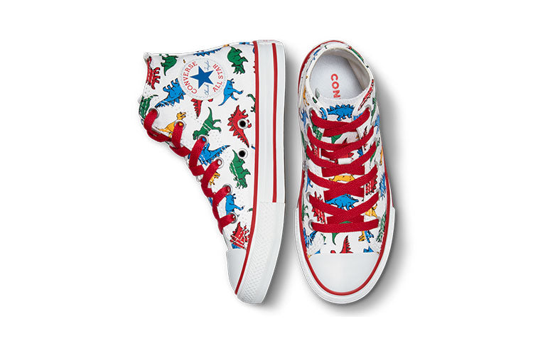 (PS) Converse Chuck Taylor All Star Dinosaurs High Top 'White Red' A00928C