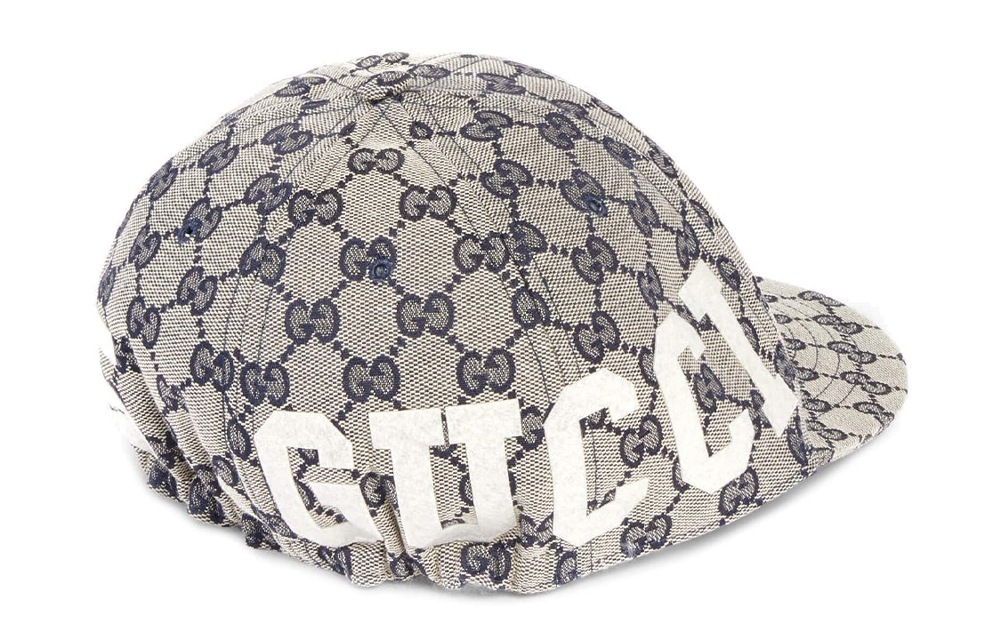(WMNS) Gucci GG Cotton Canvas Baseball Cap 'Beige Blue' 751400-4HA0L-4077
