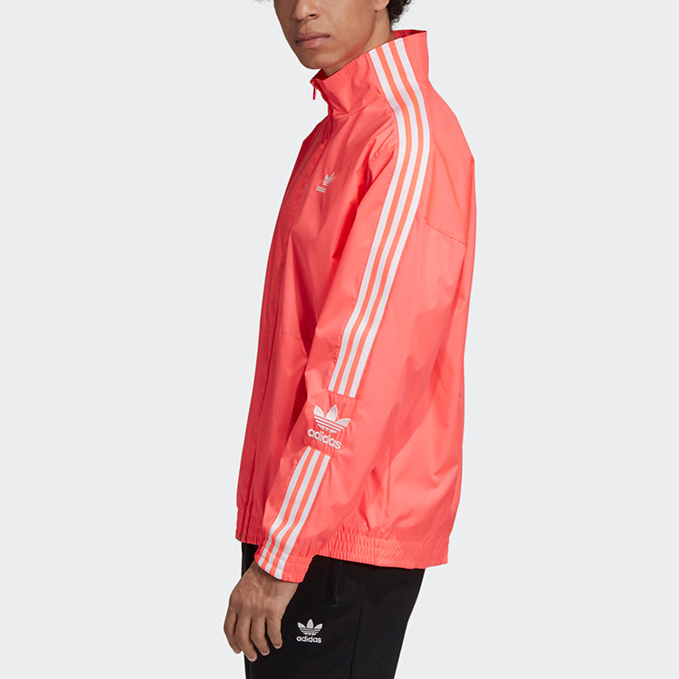 adidas originals Zipper Casual Sports Jacket Flash Red ED6095