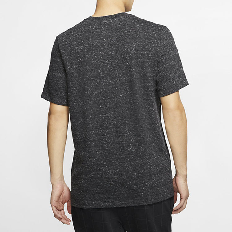 Nike Sportswear Heritage Alphabet Logo Printing Short Sleeve Black CK2382-010