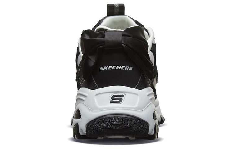 (WMNS) Skechers D Lites 1.0 Running Shoes 'Black White' 13168-BKW