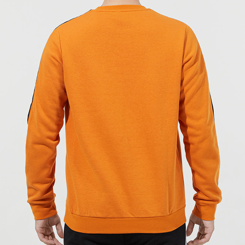 Men's adidas neo Ce 3s Swt Round Neck Pullover Orange H14199