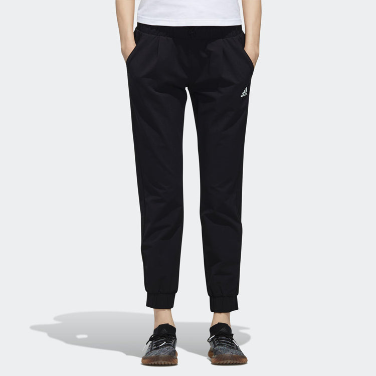 (WMNS) adidas Woven 3S Sweatpants Black DW5725