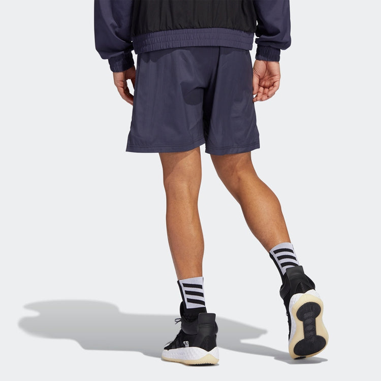 adidas Galaxy Basketball Shorts 'Black Blue Orange' HE2899