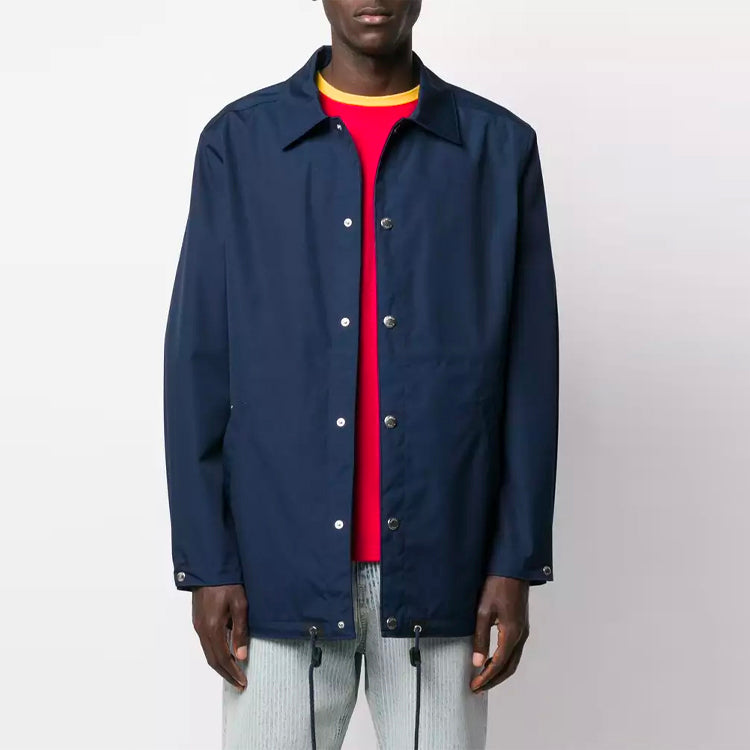 Men's KENZO Back Alphabet Logo lapel Jacket Navy Blue FA55OU3641NK-77