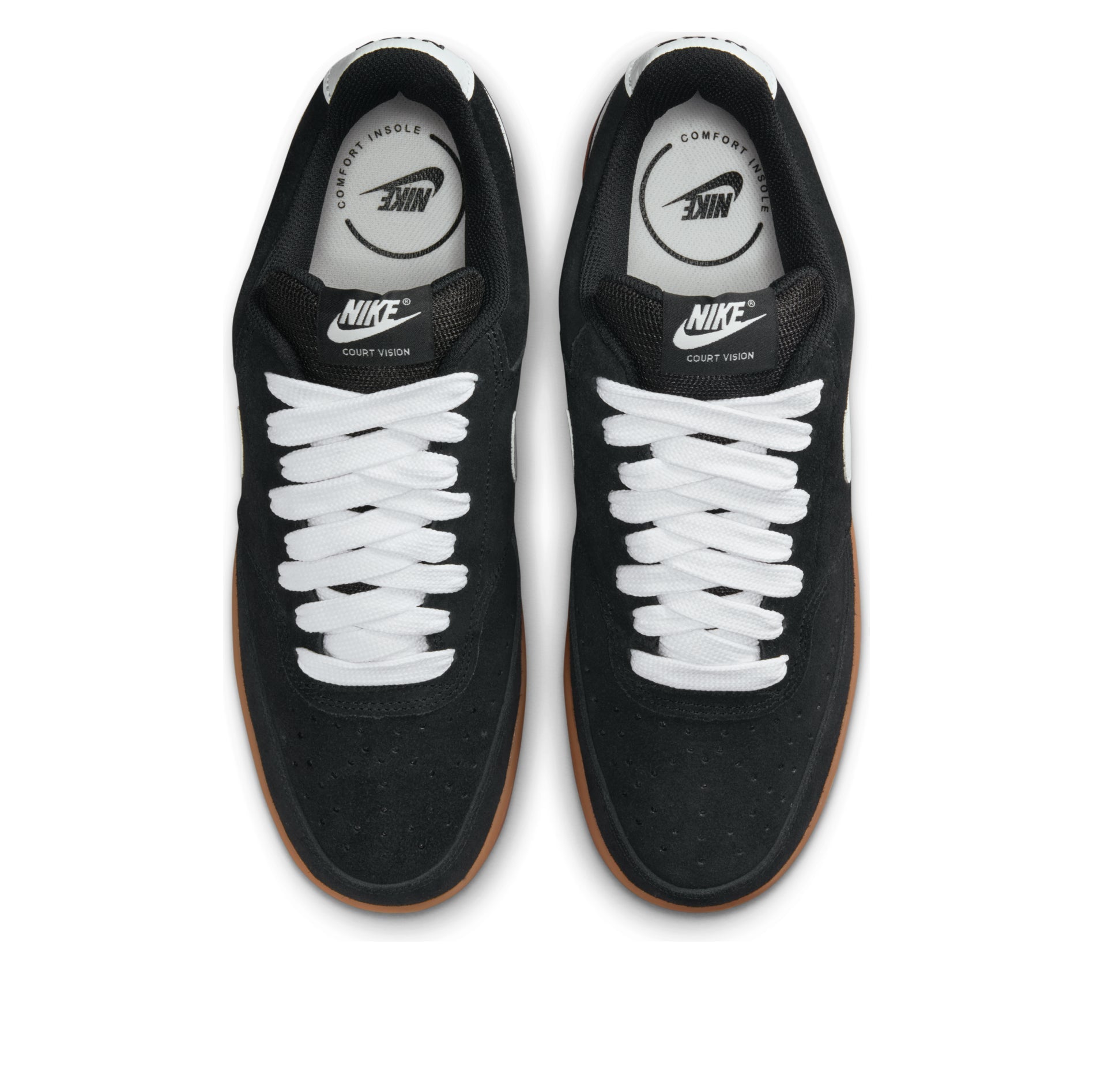 Nike Court Vision Low FL 'Black White Gum' IO7727-001