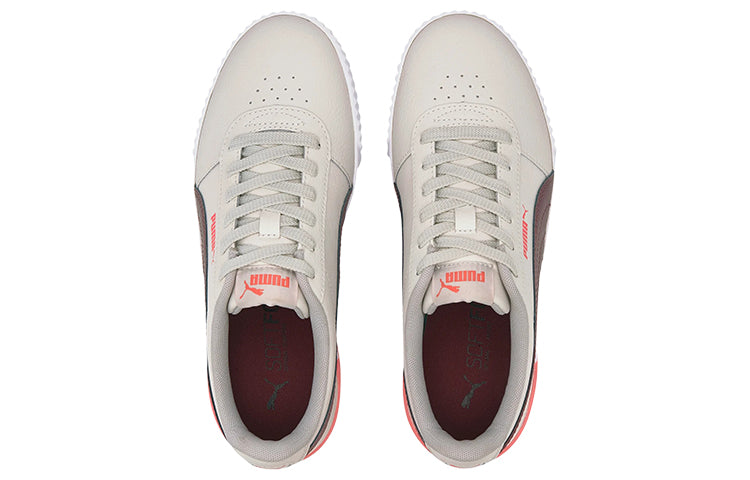 (WMNS) PUMA Carina Leather 'Khaki White Brown' 370325-20
