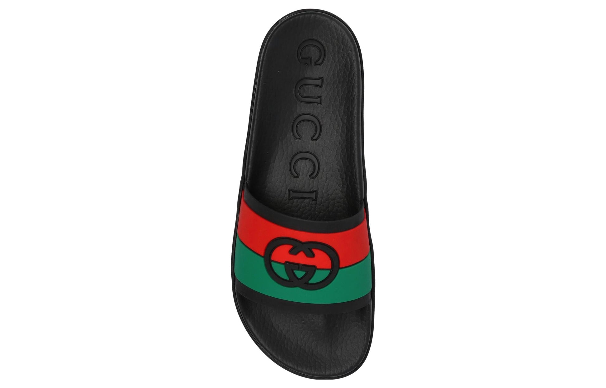 Gucci Slide 'Interlocking G - Black Red Green' 655265-JFA00-8815