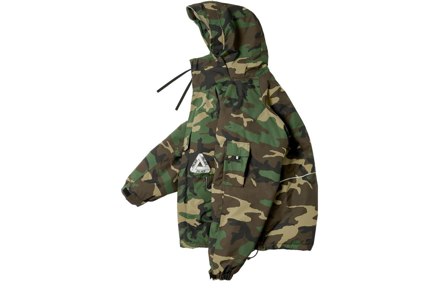 Palace Fw23 P-tech Hooded Jacket 'Olivegreen' P25JK061