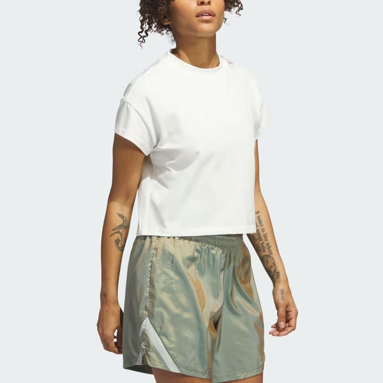 (WMNS) adidas Select Cutoff Tee 'Off White' IJ5235