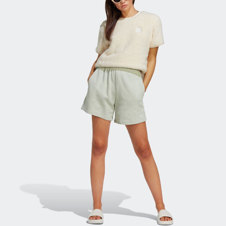 (WMNS) adidas Original Essentials+ Made with Hemp Shorts 'Green' IC1505
