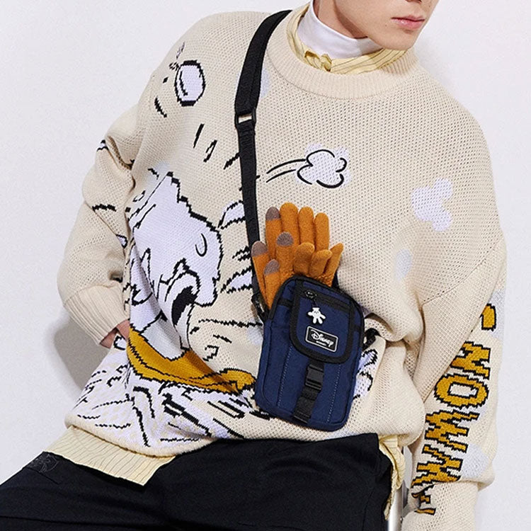 Li-Ning x Disney Graphic Crew Neck Sweater 'Beige' AMBR018-4
