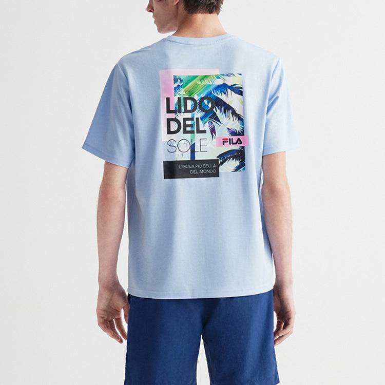 FILA Round Neck Casual Sports Short Sleeve Blue F11M028146F-LB