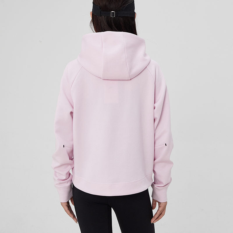 (WMNS) Nike Logo Printing Hooded Jacket Pink CW4299-695