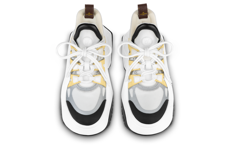 (WMNS) LOUIS VUITTON Archlight 2.0 Platform Sneakers 'White Yellow Grey' 1ABIIC