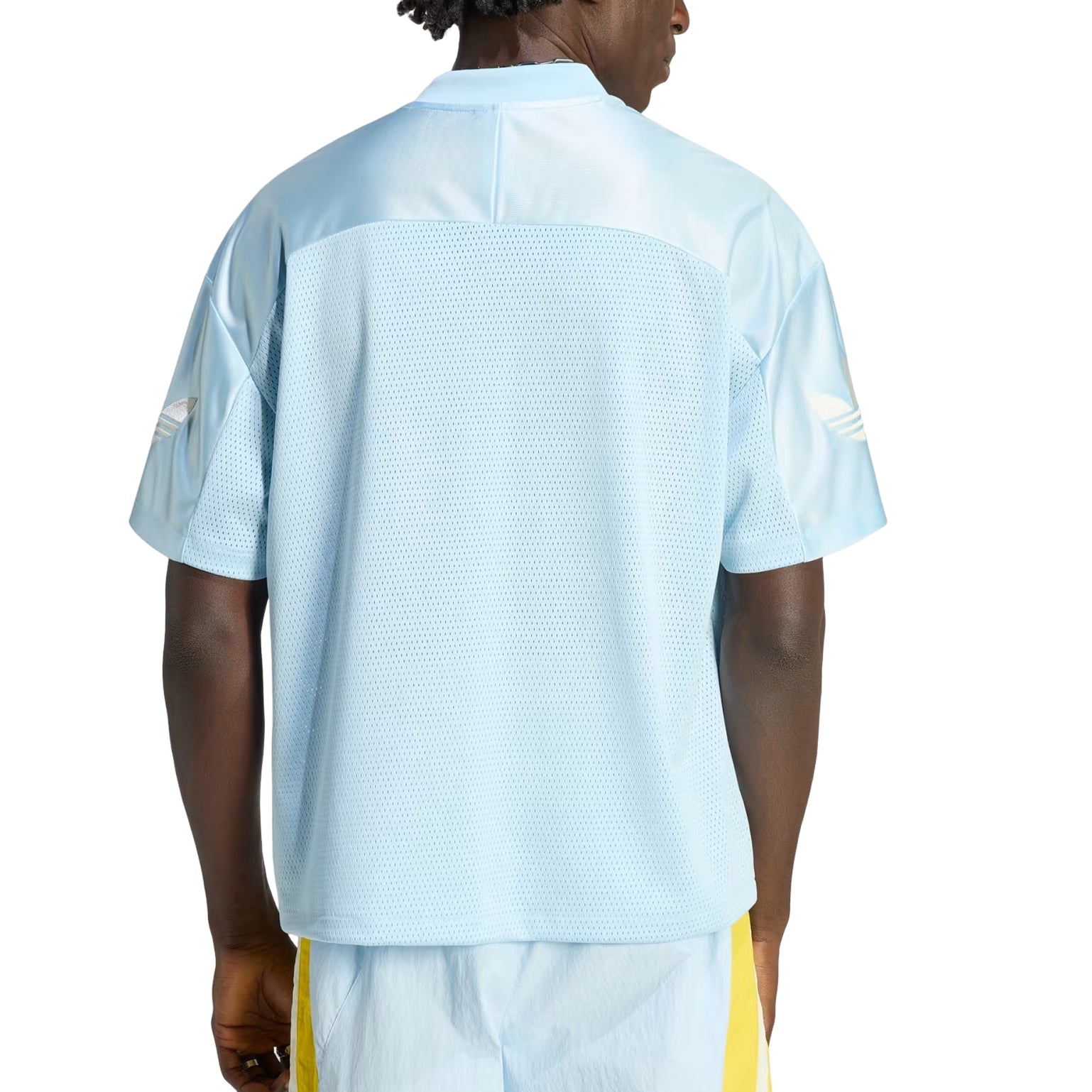 adidas Jersey Asia Sizing 'Light Blue Yellow' KU3878