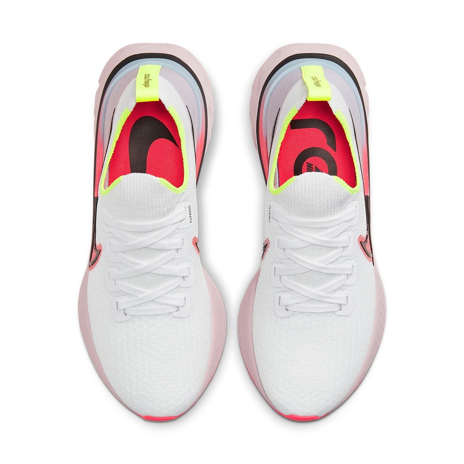 (WMNS) Nike React Infinity Run Flyknit 'White Laser Crimson' CW5636-100
