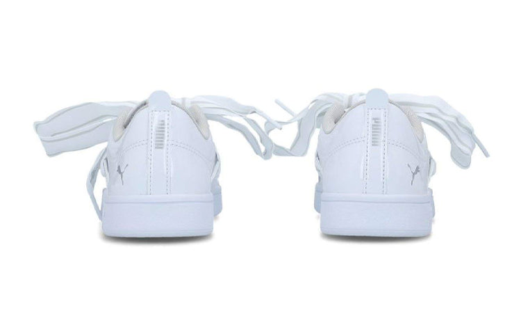 PUMA Smash V2 Buckle Patent Leisure Sneakers K White 369717-03